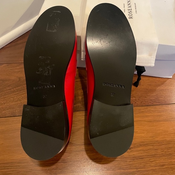 Roseanna Moc Loafers Rouge Sz37 - Picture 12 of 16